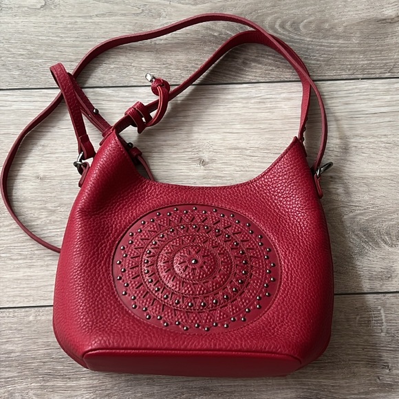 Brighton Handbags - Brighton Charlette Ferrara Eternity Red Crossbody Bag Orig $365 EUC